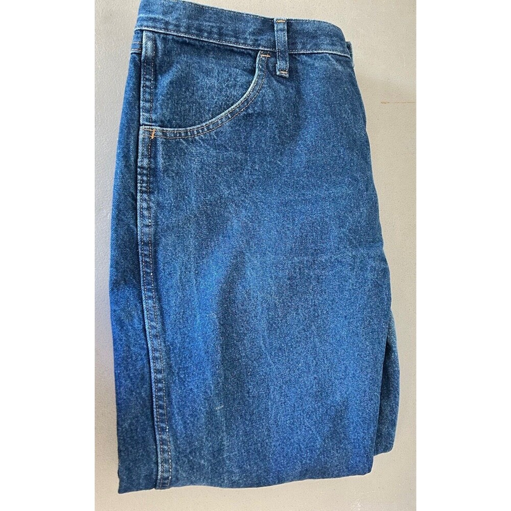 Rustler 1980's Vintage Men's 38 x 29 Stretch Blue Jeans  100% Cotton